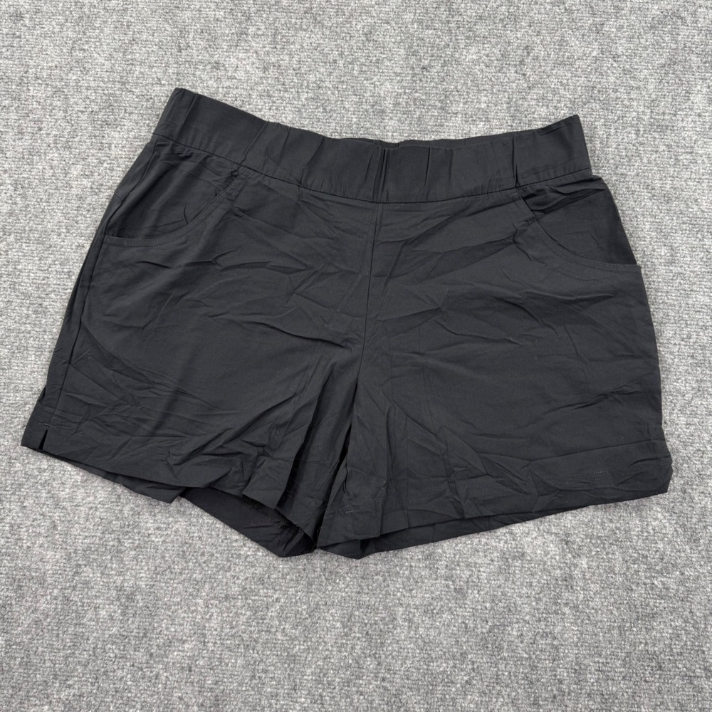 Columbia Shorts XL Black‎ Nylon Stretch Hiking Outdoor Athletic Women